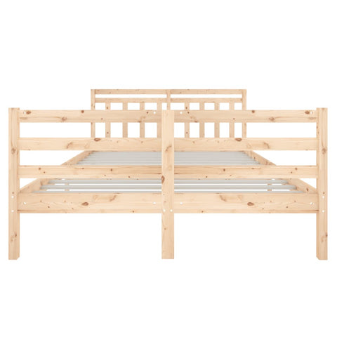 vidaXL Bed Frame without Mattress Double Solid Wood