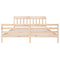 3100674 vidaXL Bed Frame without Mattress Solid Wood 200x200 cm (810450+814114)