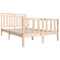 vidaXL Bed Frame without Mattress Double Solid Wood