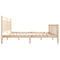 vidaXL Bed Frame without Mattress Double Solid Wood