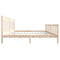 3100978 vidaXL Bed Frame without Mattress Solid Wood 200x200 cm (810102+814114)