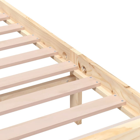 3100978 vidaXL Bed Frame without Mattress Solid Wood 200x200 cm (810102+814114)