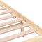 3100978 vidaXL Bed Frame without Mattress Solid Wood 200x200 cm (810102+814114)
