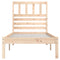 vidaXL Bed Frame without Mattress 75x190 cm Small Single Small Single Solid Wood Pine