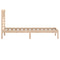 vidaXL Bed Frame without Mattress 75x190 cm Small Single Small Single Solid Wood Pine