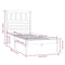 vidaXL Bed Frame without Mattress 75x190 cm Small Single Small Single Solid Wood Pine