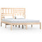 vidaXL Bed Frame without Mattress 120x190 cm Small Double  Solid Wood Pine