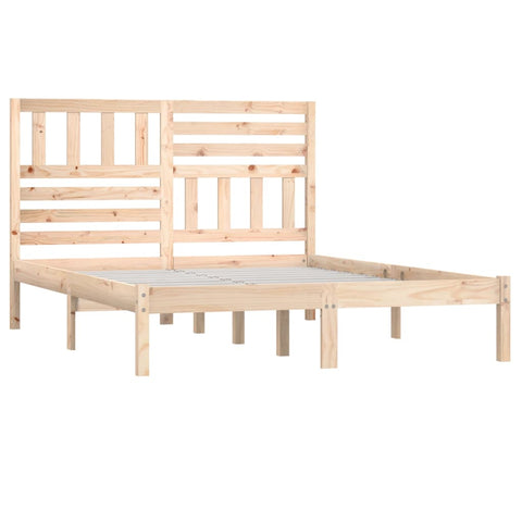 vidaXL Bed Frame without Mattress Solid Wood Pine 140x190 cm