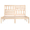 vidaXL Bed Frame without Mattress Solid Wood Pine 140x200 cm