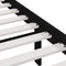 vidaXL Bed Frame without Mattress Black 150x200 cm King Size  Solid Wood Pine