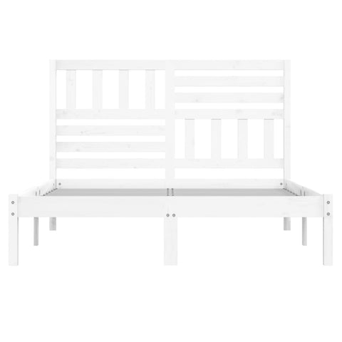 vidaXL Bed Frame without Mattress White Solid Wood Pine 160x200 cm