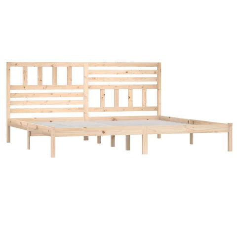 vidaXL Bed Frame without Mattress 180x200 cm Super King  Solid Wood Pine