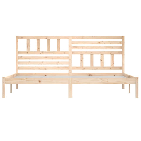 vidaXL Bed Frame without Mattress 180x200 cm Super King  Solid Wood Pine