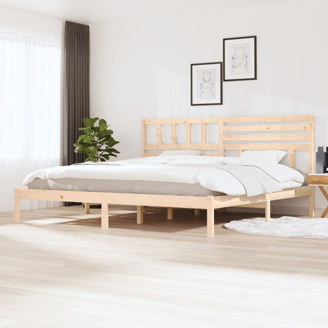 vidaXL Bed Frame without Mattress 180x200 cm Super King  Solid Wood Pine