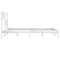 vidaXL Bed Frame without Mattress White Solid Wood Pine 200x200 cm