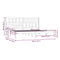vidaXL Bed Frame without Mattress White Solid Wood Pine 200x200 cm