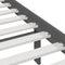 vidaXL Bed Frame without Mattress Grey Solid Wood Pine 200x200 cm