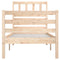 vidaXL Bed Frame without Mattress 75x190 cm Small Single Small Single Solid Wood