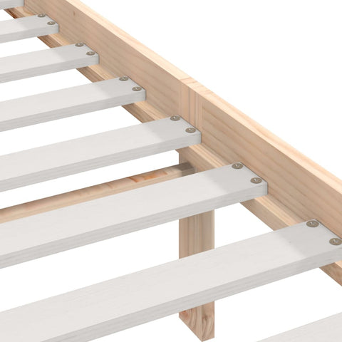 vidaXL Bed Frame without Mattress 75x190 cm Small Single Small Single Solid Wood