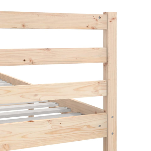 vidaXL Bed Frame without Mattress 75x190 cm Small Single Small Single Solid Wood