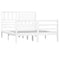 vidaXL Bed Frame without Mattress White Solid Wood 120x200 cm
