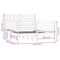 vidaXL Bed Frame without Mattress White Solid Wood 120x200 cm