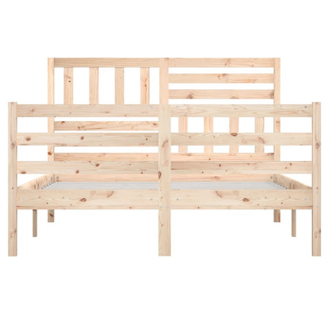 vidaXL Bed Frame without Mattress Solid Wood 140x200 cm