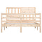 vidaXL Bed Frame without Mattress Solid Wood 140x200 cm