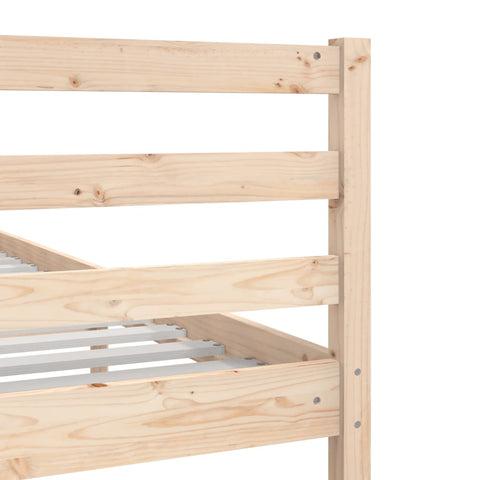 vidaXL Bed Frame without Mattress Solid Wood 140x200 cm
