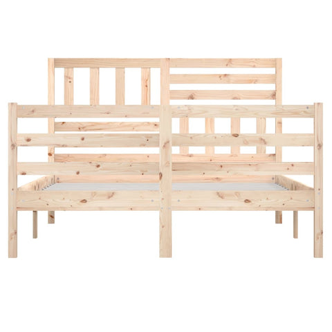 vidaXL Bed Frame without Mattress Solid Wood 160x200 cm