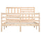 vidaXL Bed Frame without Mattress Solid Wood 160x200 cm