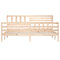 vidaXL Bed Frame without Mattress 180x200 cm Super King Super King Size Solid Wood