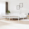 vidaXL Bed Frame without Mattress White 180x200 cm Super King  Solid Wood
