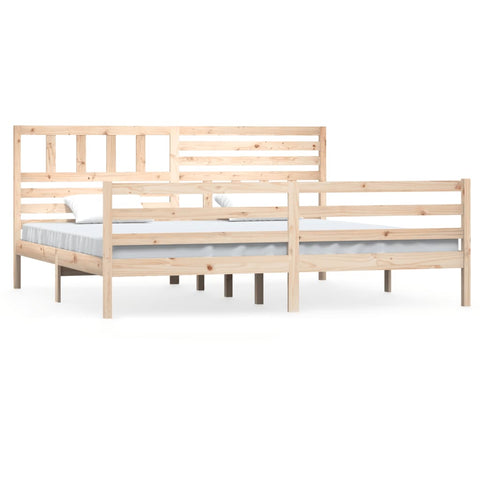 vidaXL Bed Frame without Mattress Solid Wood 200x200 cm