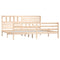 vidaXL Bed Frame without Mattress Solid Wood 200x200 cm