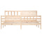 vidaXL Bed Frame without Mattress Solid Wood 200x200 cm
