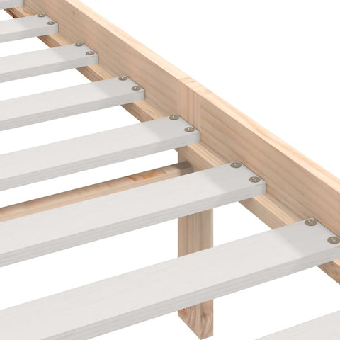vidaXL Bed Frame without Mattress Solid Wood 200x200 cm