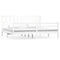 vidaXL Bed Frame without Mattress White Solid Wood 200x200 cm