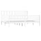 vidaXL Bed Frame without Mattress White Solid Wood 200x200 cm