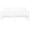vidaXL Bed Frame without Mattress White Solid Wood 200x200 cm