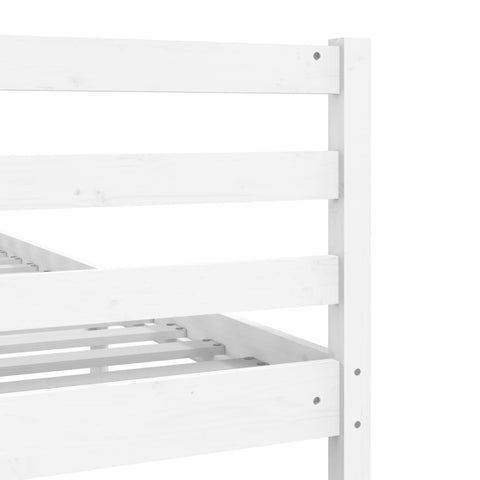 vidaXL Bed Frame without Mattress White Solid Wood 200x200 cm