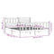 3101134 vidaXL Bed Frame without Mattress White Solid Wood 140x190 cm (810063+814145)