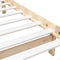 3101138 vidaXL Bed Frame without Mattress Solid Wood 90x200 cm (810067+814124)