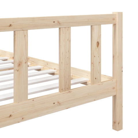 3101138 vidaXL Bed Frame without Mattress Solid Wood 90x200 cm (810067+814124)