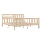 vidaXL Bed Frame without Mattress Super King Solid Wood