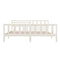 3101174 vidaXL Bed Frame without Mattress White Solid Wood 200x200 cm (810103+814165)