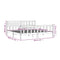 3101174 vidaXL Bed Frame without Mattress White Solid Wood 200x200 cm (810103+814165)