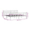 3101175 vidaXL Bed Frame without Mattress Grey Solid Wood 200x200 cm (810104+814166)