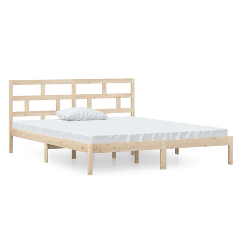 vidaXL Bed Frame without Mattress Small Double Solid Wood