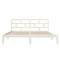 vidaXL Bed Frame without Mattress White Double Solid Wood